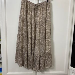 Aerie tier leopard print skirt.